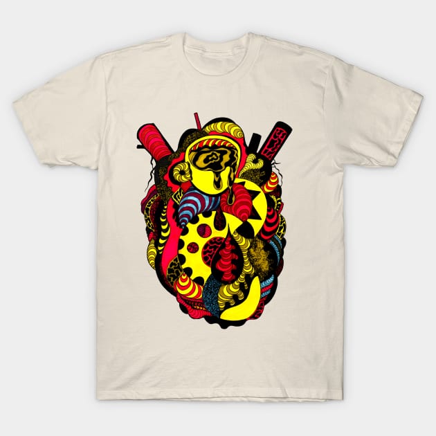 Coffee Heart T-Shirt by kenallouis